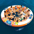 WOW Watersports Floating 12 Person Stadium Islander Water Lounge and