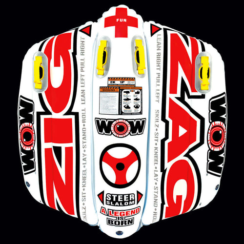 WOW Watersports Zig Zag 1 Person Steerable and Towable Water Tube