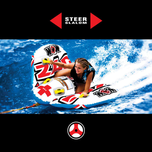 WOW Watersports Zig Zag 1 Person Steerable and Towable Water Tube