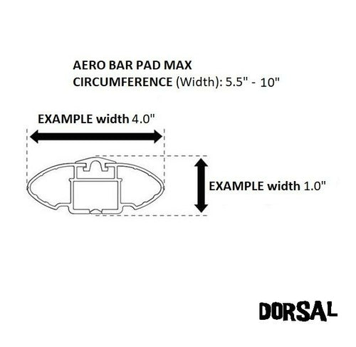 DORSAL Aero Roof Rack Pads - SunGuard (No Fade) for Wide Crossbars