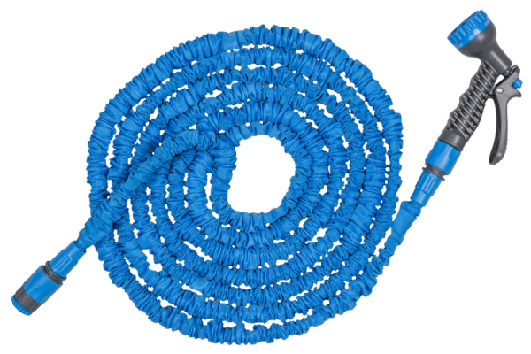 Expanding Trick Hose 15m - 45m Blue Outdoor Watering Kit Outdoor Hose Accessory