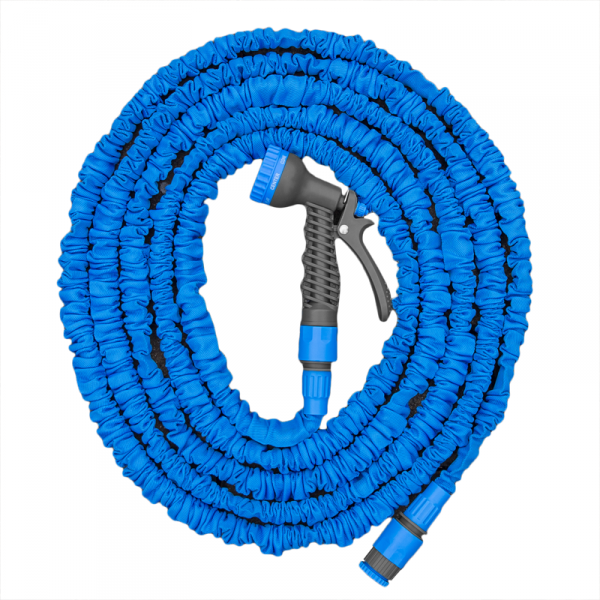 Expanding Trick Hose 15m - 45m Blue Outdoor Watering Kit Outdoor Hose Accessory