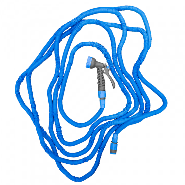 Expanding Trick Hose 15m - 45m Blue Outdoor Watering Kit Outdoor Hose Accessory